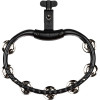 Meinl Percussion TMT2BK Traditional Mountable ABS Series Molded ABS Tambourine - Black/Nickel-Plated Jingles