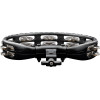 Meinl Percussion TMT2BK Traditional Mountable ABS Series Molded ABS Tambourine - Black/Nickel-Plated Jingles
