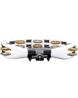 Meinl Percussion TMT2M-WH Traditional Mountable ABS Series Molded ABS Tambourine - White/Mixed Jingles