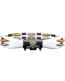Meinl Percussion TMT2M-WH Traditional Mountable ABS Series Molded ABS Tambourine - White/Mixed Jingles