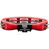 Meinl Percussion TMT2R Traditional Mountable ABS Series Molded ABS Tambourine - Red/Nickel-Plated Jingles