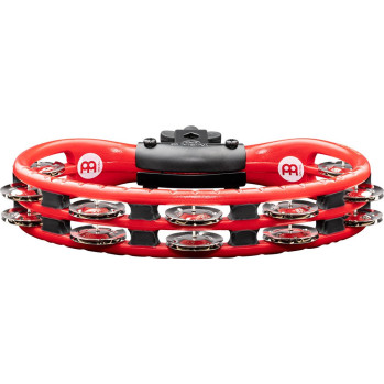 Meinl Percussion TMT2R Traditional Mountable ABS Series Molded ABS Tambourine - Red/Nickel-Plated Jingles