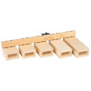 Meinl Percussion TMWTB Wood Temple Block Set
