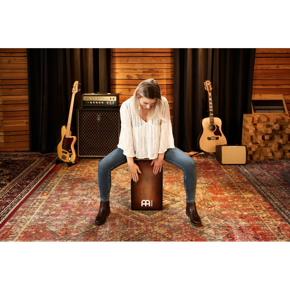 Meinl Percussion WC100EB Woodcraft Series String Cajon - Espresso Burst