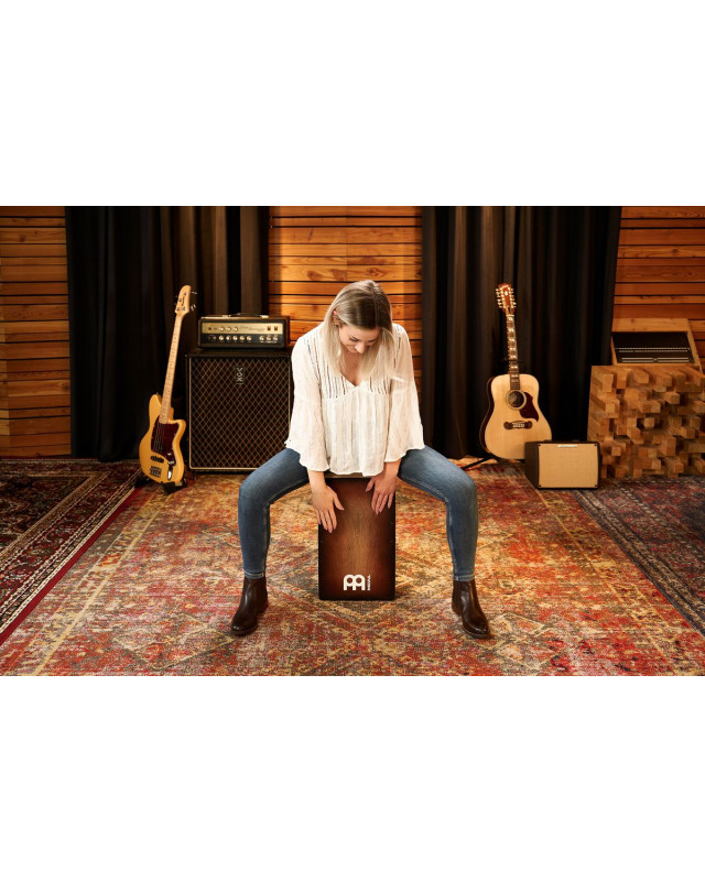 Meinl Percussion WC100EB Woodcraft Series String Cajon - Espresso Burst
