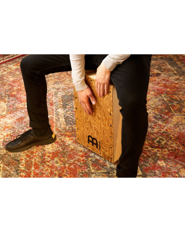 Meinl Percussion WCP100MB Woodcraft Professional Series String Cajon - Makah  Burl