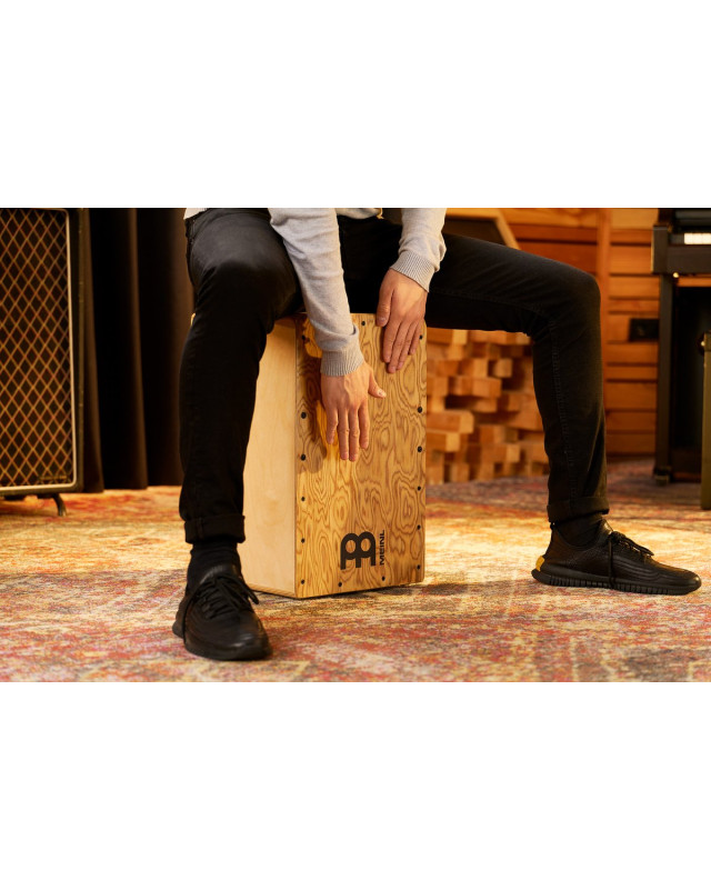 Meinl Percussion WCP100MB Woodcraft Professional Series String Cajon - Makah  Burl