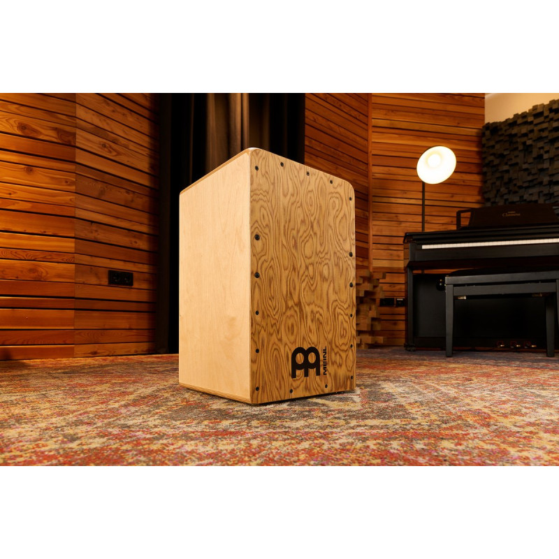 Meinl Percussion WCP100MB Woodcraft Professional Series String Cajon - Makah  Burl