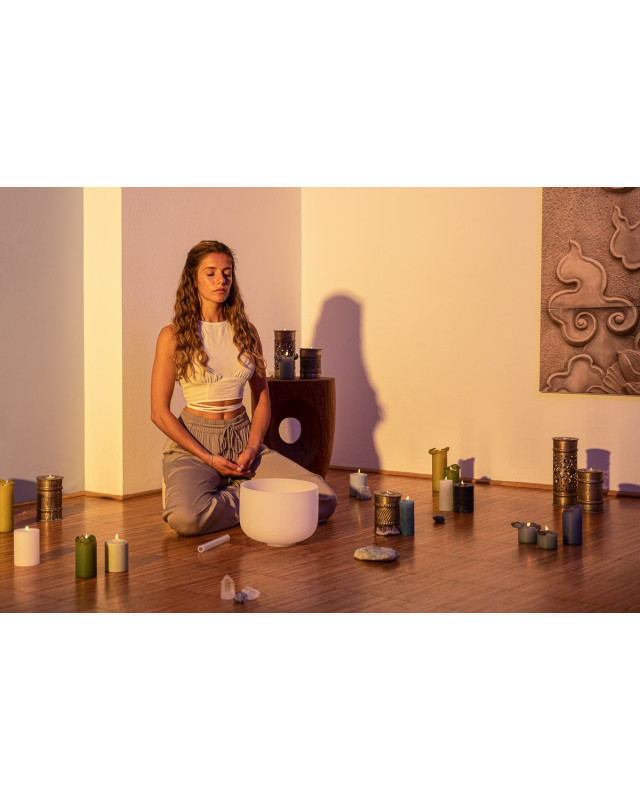 Meinl Sonic Energy CSB10D White-Frosted Crystal Singing Bowl 10