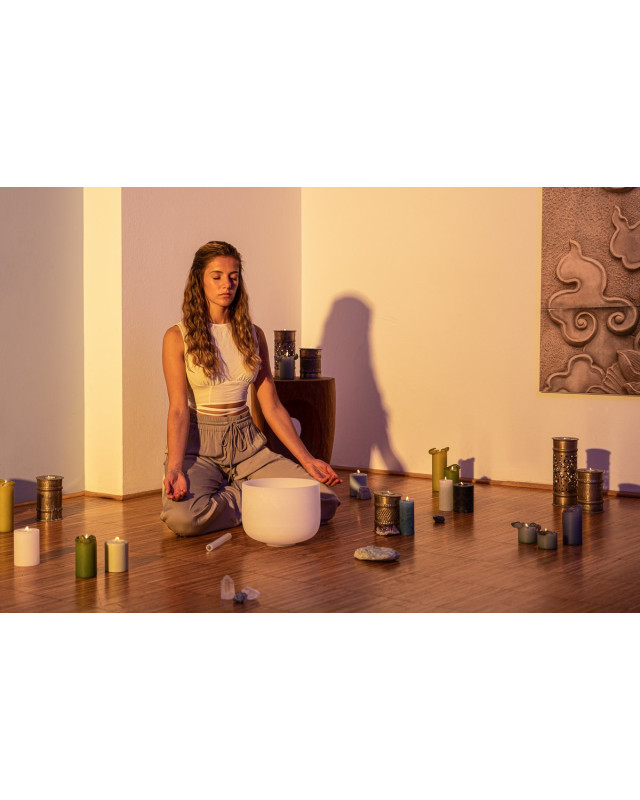 Meinl Sonic Energy CSB10F White-Frosted Crystal Singing Bowl 10