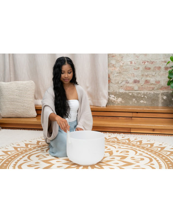 Meinl Sonic Energy CSB12A3 White-Frosted Crystal Singing Bowl 12