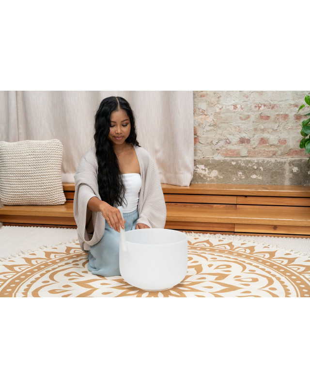 Meinl Sonic Energy CSB12A3 White-Frosted Crystal Singing Bowl 12