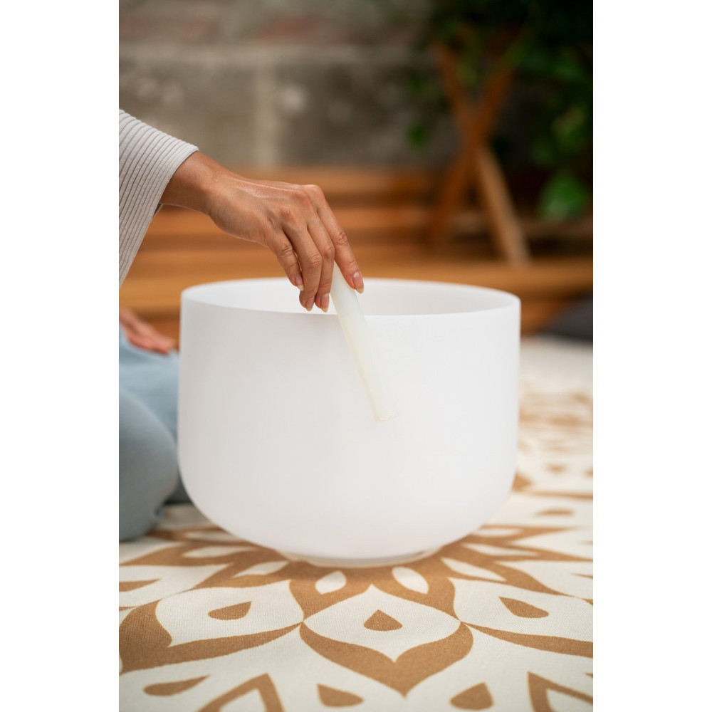 Meinl Sonic Energy CSB12A3 White-Frosted Crystal Singing Bowl 12