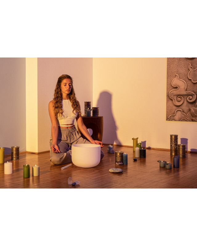 Meinl Sonic Energy CSB12C White-Frosted Crystal Singing Bowl 12