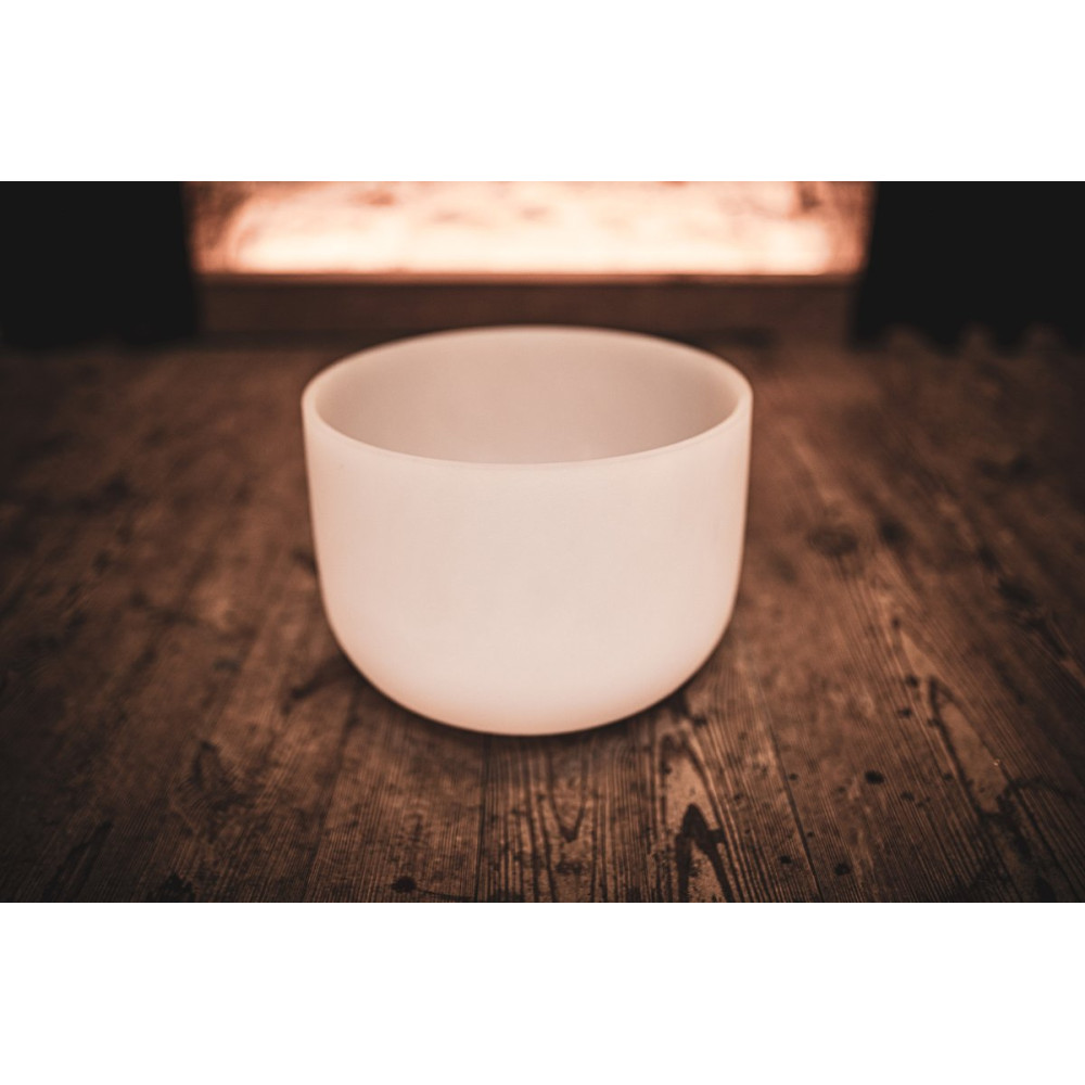 Meinl Sonic Energy CSB12E White-Frosted Crystal Singing Bowl 12