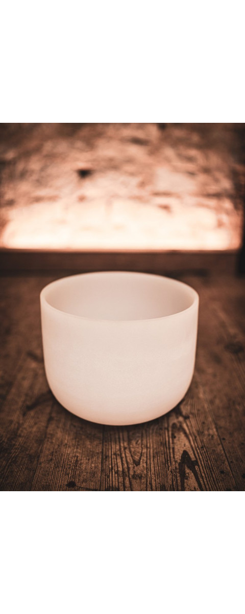 Meinl Sonic Energy CSB12F White-Frosted Crystal Singing Bowl 12