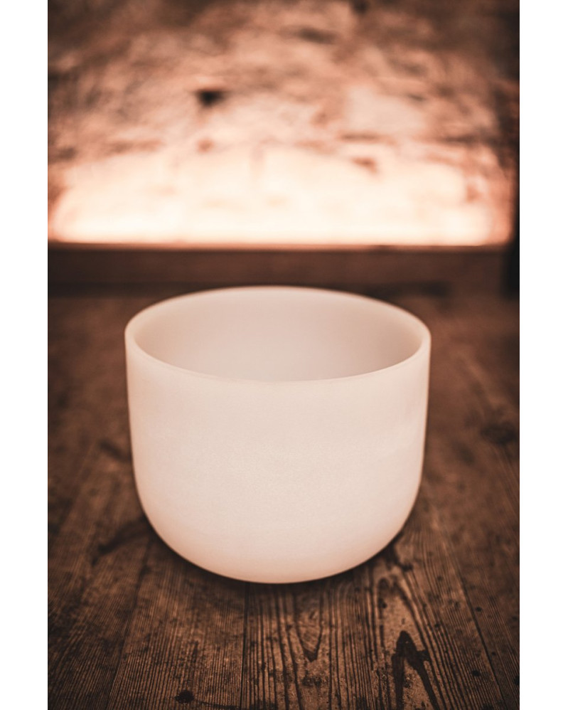 Meinl Sonic Energy CSB12F White-Frosted Crystal Singing Bowl 12