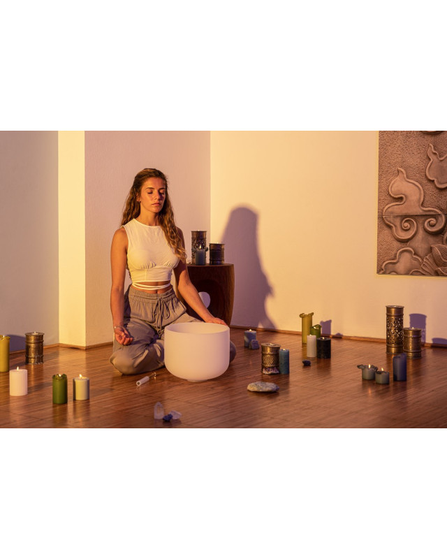 Meinl Sonic Energy CSB12F White-Frosted Crystal Singing Bowl 12