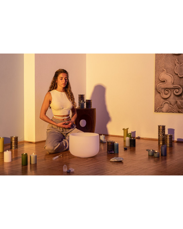 Meinl Sonic Energy CSB13D White-Frosted Crystal Singing Bowl 13