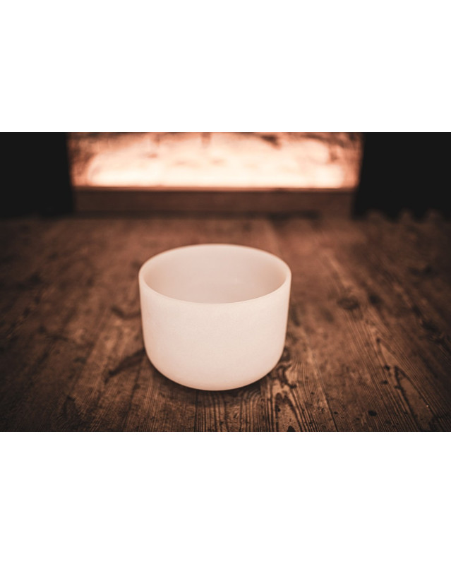Meinl Sonic Energy CSB9A White-Frosted Crystal Singing Bowl 9