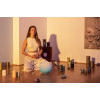 Meinl Sonic Energy CSBCSETCHA Color-Frosted Crystal Singing Bowl Chakra Set 7 pcs - B4/A4/G4/F4/E4/D4/C4/440 Hz