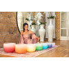 Meinl Sonic Energy CSBCSETCHA Color-Frosted Crystal Singing Bowl Chakra Set 7 pcs - B4/A4/G4/F4/E4/D4/C4/440 Hz