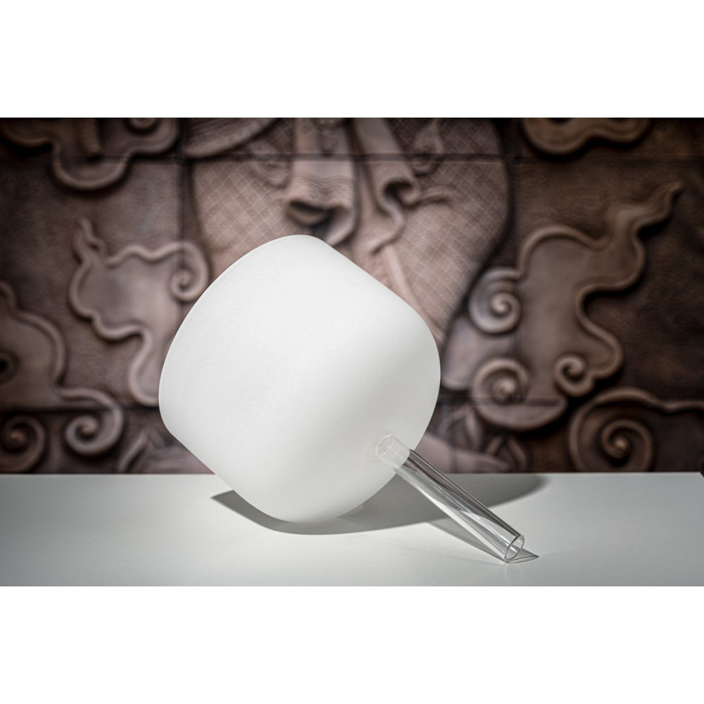 Meinl Sonic Energy CSBH10F White-frosted Crystal Singing Bowl with Handle 10