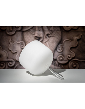 Meinl Sonic Energy CSBH10F White-frosted Crystal Singing Bowl with Handle 10