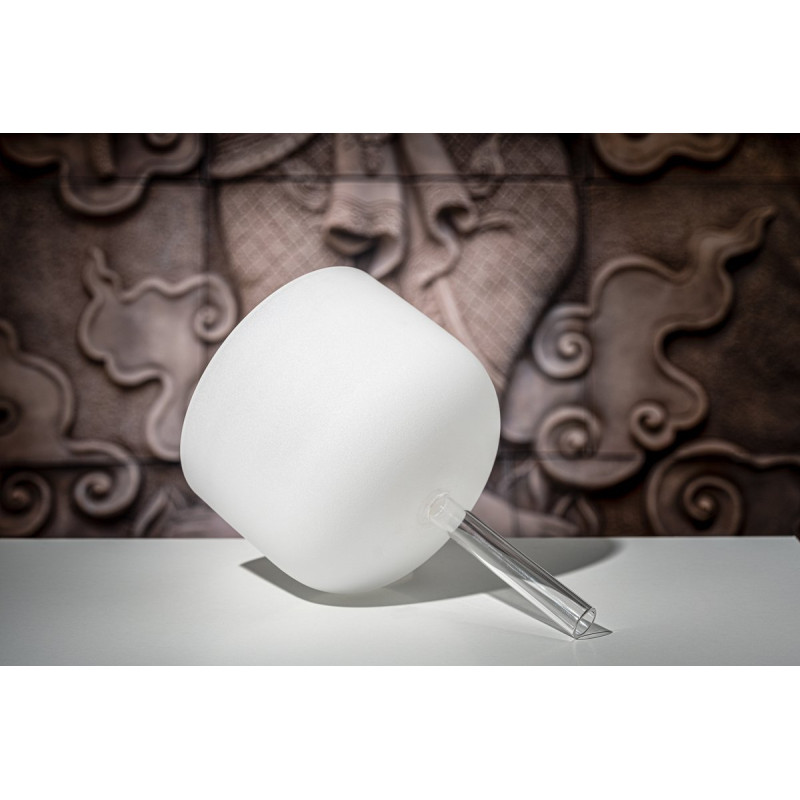 Meinl Sonic Energy CSBH10F White-frosted Crystal Singing Bowl with Handle 10