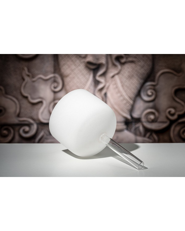 Meinl Sonic Energy CSBH8B White-frosted Crystal Singing Bowl with Handle 10