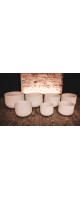 Meinl Sonic Energy CSBSETCHA White-Frosted Crystal Singing Bowls Set 7 pcs - B4/A4/G4/F4/E4/D4/C4/432 Hz