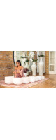 Meinl Sonic Energy CSBSETCHA White-Frosted Crystal Singing Bowls Set 7 pcs - B4/A4/G4/F4/E4/D4/C4/432 Hz
