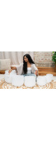 Meinl Sonic Energy CSBSETCHA White-Frosted Crystal Singing Bowls Set 7 pcs - B4/A4/G4/F4/E4/D4/C4/432 Hz