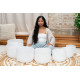 Meinl Sonic Energy CSBSETCHA White-Frosted Crystal Singing Bowls Set 7 pcs - B4/A4/G4/F4/E4/D4/C4/432 Hz