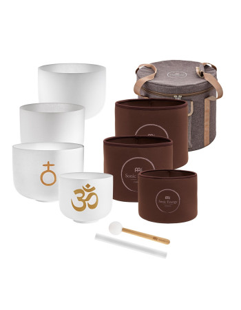 Meinl Sonic Energy CSBSETOM4 4-piece Om Crystal Singing Bowl Set