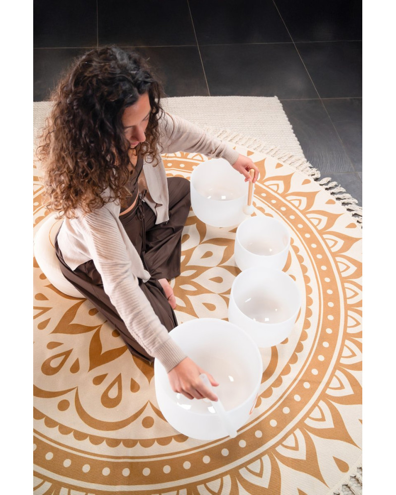 Meinl Sonic Energy CSBSETOM4 4-piece Om Crystal Singing Bowl Set