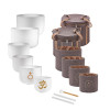Meinl Sonic Energy CSBSETOM6 6-piece Om Crystal Singing Bowl Set
