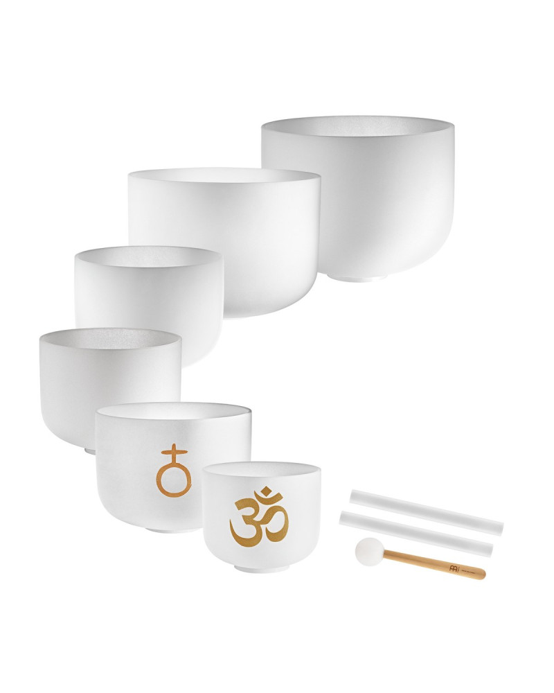 Meinl Sonic Energy CSBSETOM6 6-piece Om Crystal Singing Bowl Set