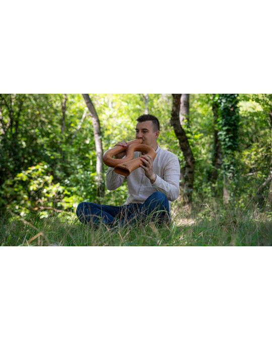 Meinl Sonic Energy DDPROFSC S-shaped Pro Didgeridoo - C Tuning - Natural