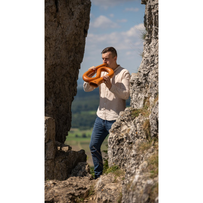 Meinl Sonic Energy DDPROFSC S-shaped Pro Didgeridoo - C Tuning - Natural