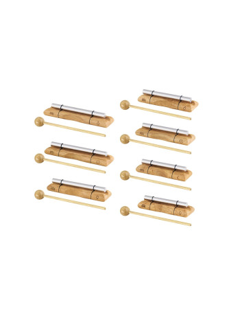 Meinl Sonic Energy EC-SET-CHA-7 Planetary Tuned Energy Chimes Chakra Set -7 pcs