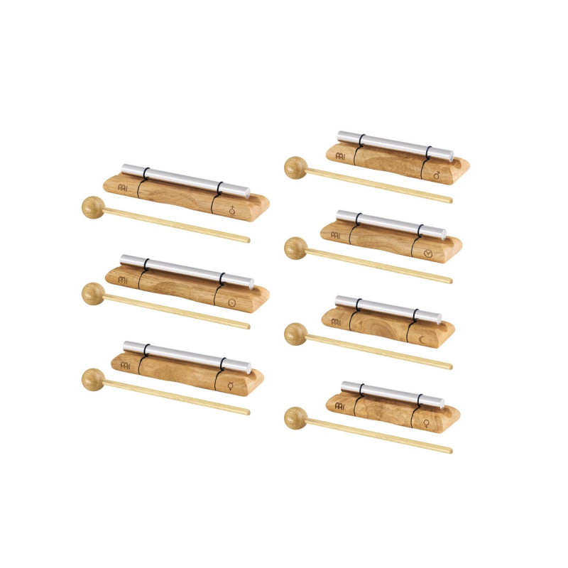 Meinl Sonic Energy EC-SET-CHA-7 Planetary Tuned Energy Chimes Chakra Set -7 pcs