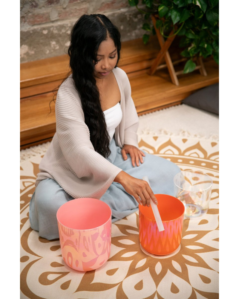 Meinl Sonic Energy ECSBSETECG Essence Crystal Singing Bowl Set E4/C4/G3/440 Hz - 3 pcs