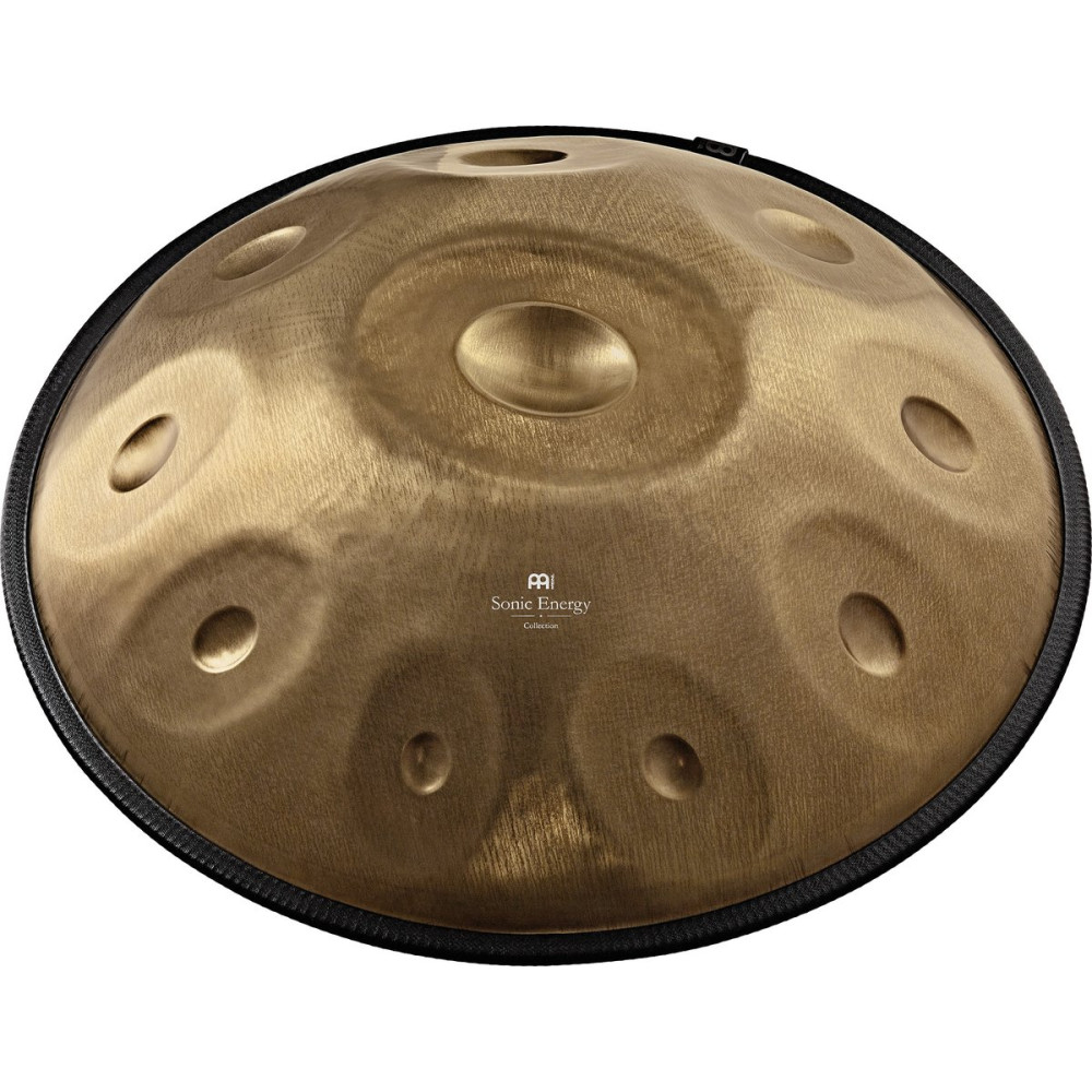 Meinl Sonic Energy HPSTL100 Sensory Handpan Stainless Steel D Kurd 10 Notes 440 Hz - Vintage Gold