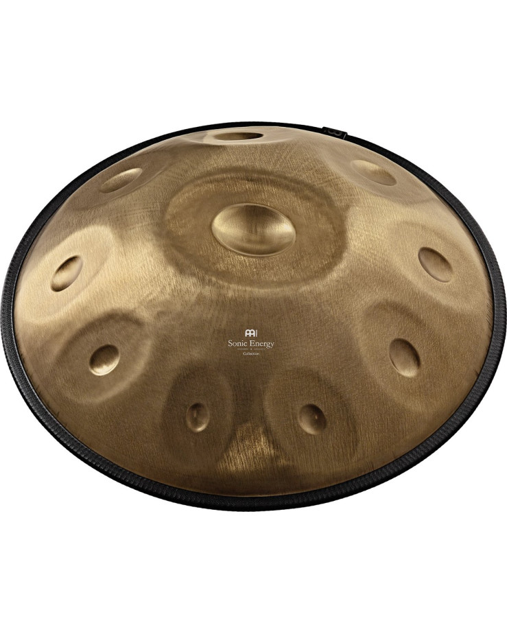 Meinl Sonic Energy HPSTL100 Sensory Handpan Stainless Steel D Kurd 10 Notes 440 Hz - Vintage Gold