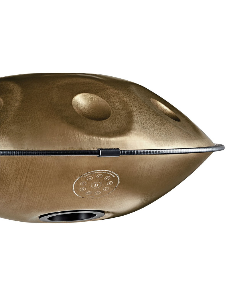 Meinl Sonic Energy HPSTL100 Sensory Handpan Stainless Steel D Kurd 10 Notes 440 Hz - Vintage Gold