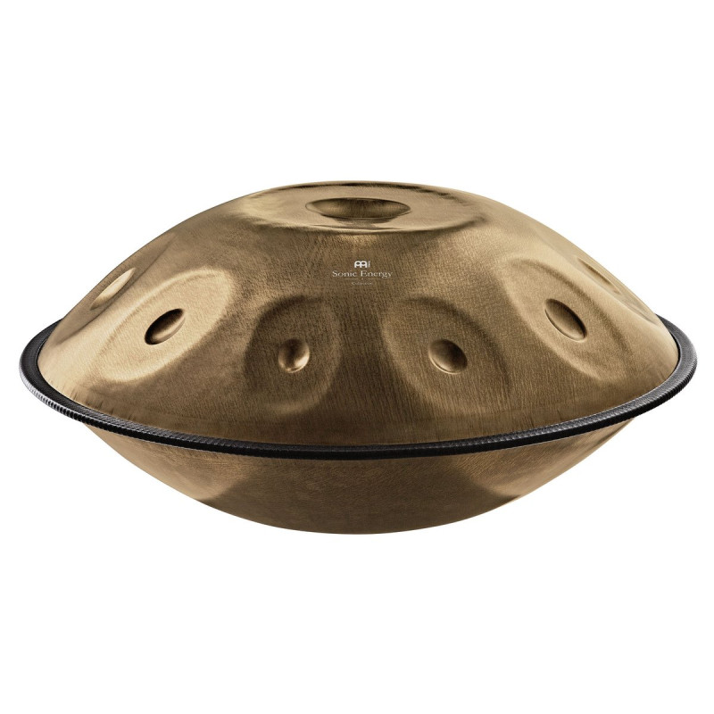 Meinl Sonic Energy HPSTL101 Sensory Handpan Stainless Steel D Amara 10 Notes 440 Hz - Vintage Gold