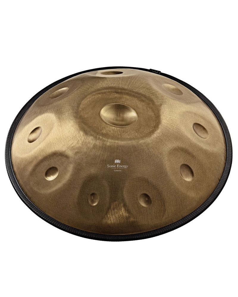 Meinl Sonic Energy HPSTL101 Sensory Handpan Stainless Steel D Amara 10 Notes 440 Hz - Vintage Gold