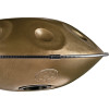 Meinl Sonic Energy HPSTL101 Sensory Handpan Stainless Steel D Amara 10 Notes 440 Hz - Vintage Gold