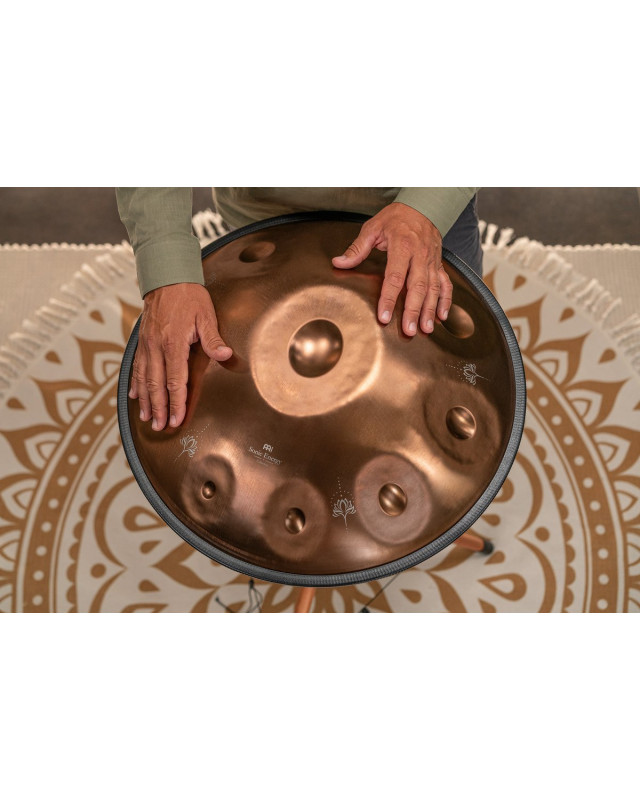Meinl Sonic Energy HPSTL102CU Sensory Handpan, Stainless Steel, E La Sirena, 10 Notes, 432 Hz, Vintage copper, Engraved 